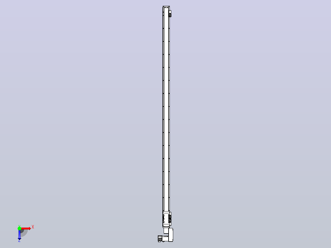 机器人皮带驱动直线轴TPA-GCB-50-P42-L1550-QR-M10-N3俯视图