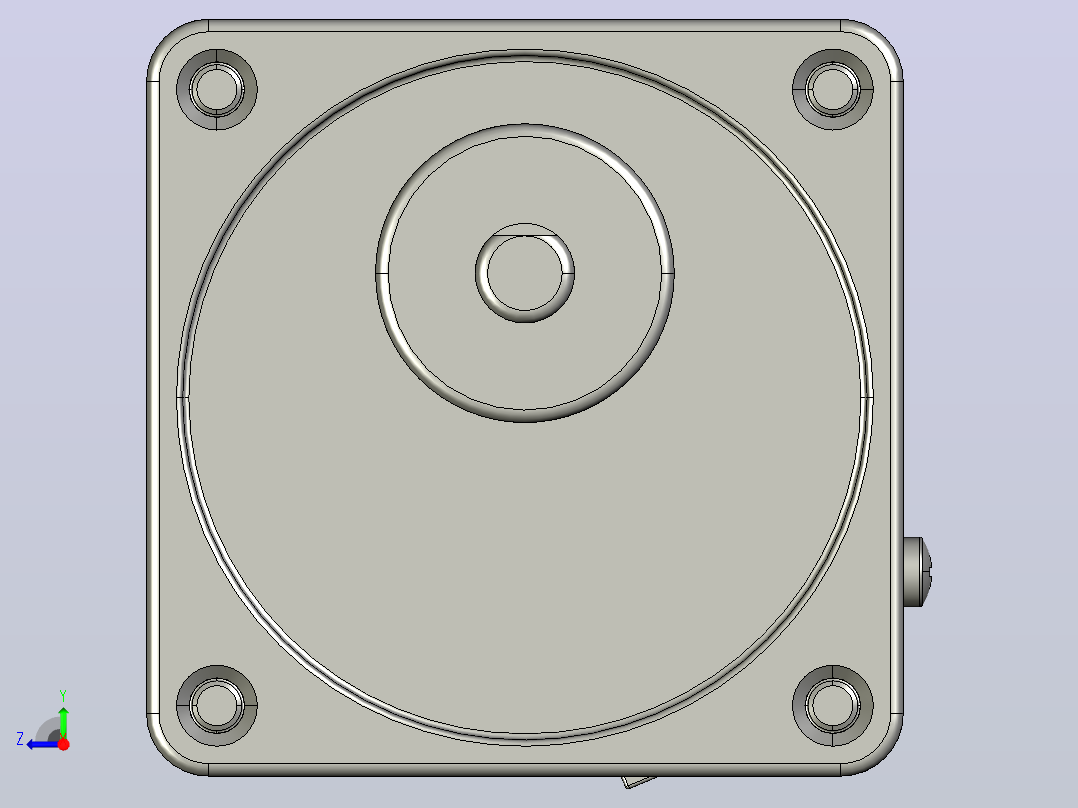 刹车电机2rk6gn-cm-2gn3k-200k_asm_asm右视图