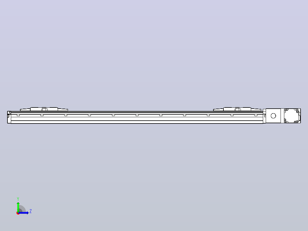 皮带直线轴双滑块型TPA-GCBS-120-P70-L300-QR-M20-N3左视图