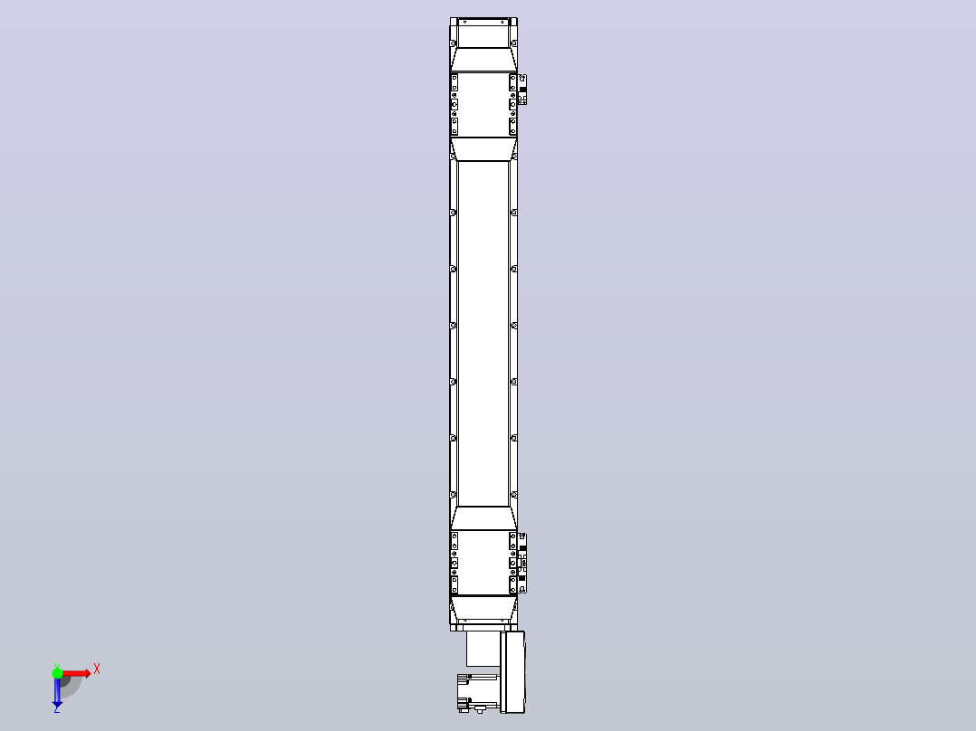 皮带直线轴双滑块型TPA-GCBS-120-P70-L300-QR-M20-N3俯视图