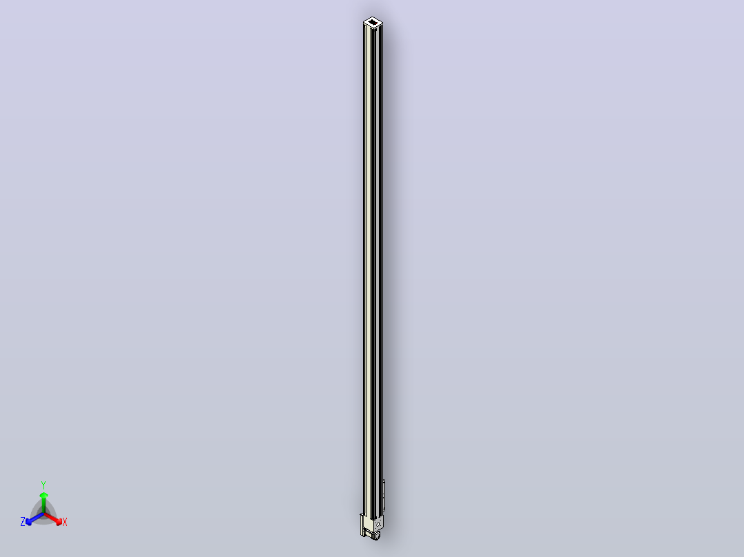 伺服电机集成皮带传动直线执行器TPA-OCB-140-256-L4950-MR-P75-N3主视图