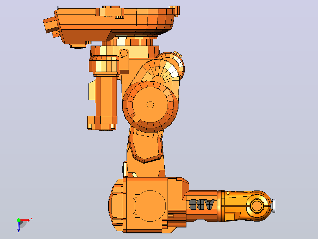 ABB机械手  IRB140-M2004C 3D模型俯视图