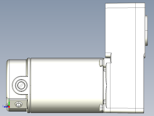 Z55D200W配5GUL型齿轮箱整机-120机壳右视缩略图