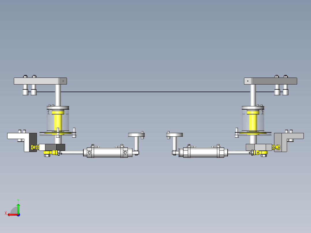 工件定位后视图