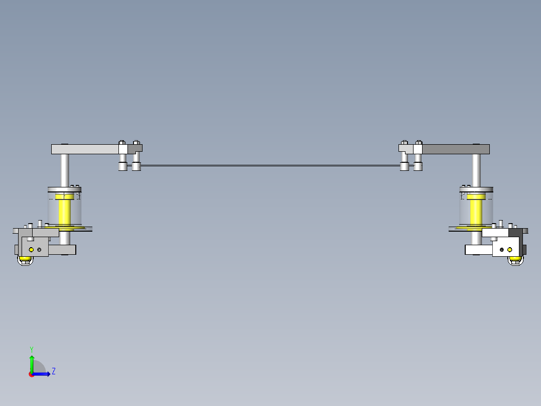 工件定位左视图
