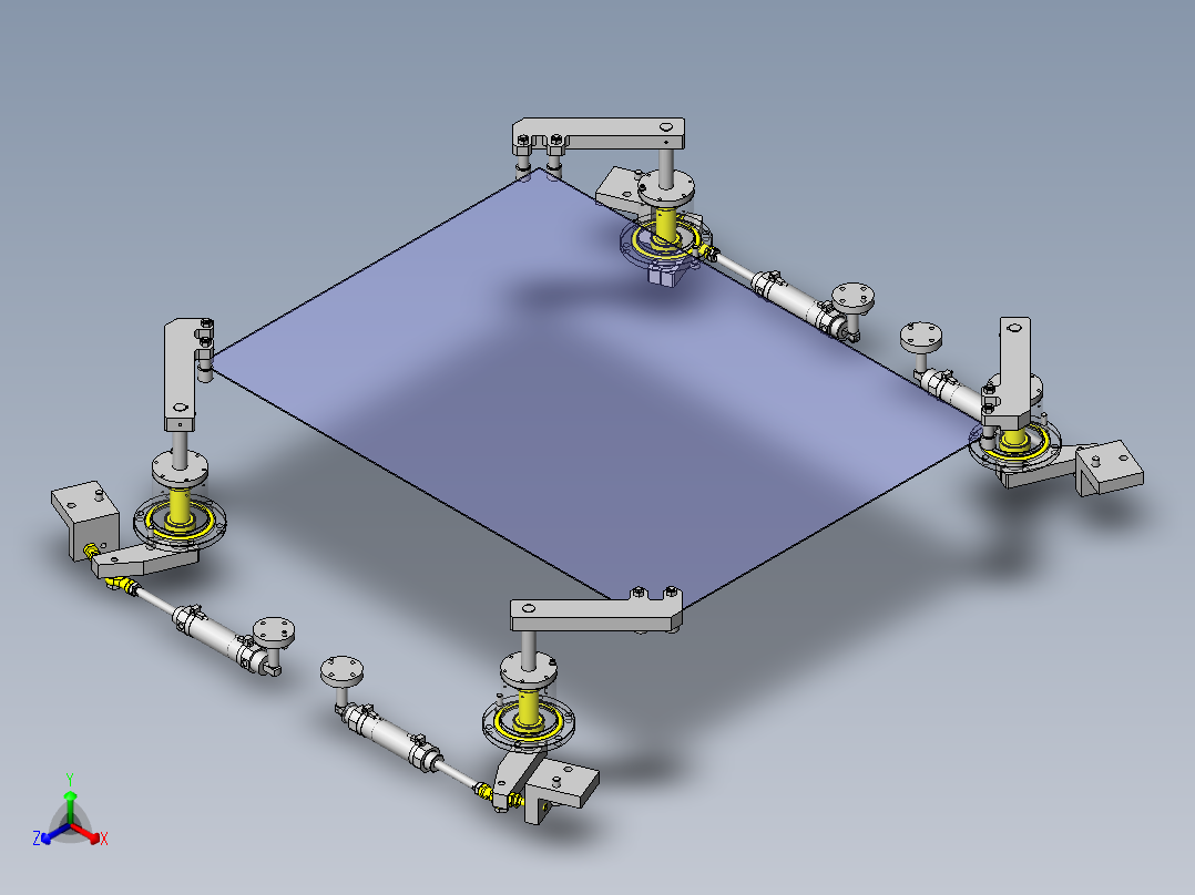 工件定位正等轴测图