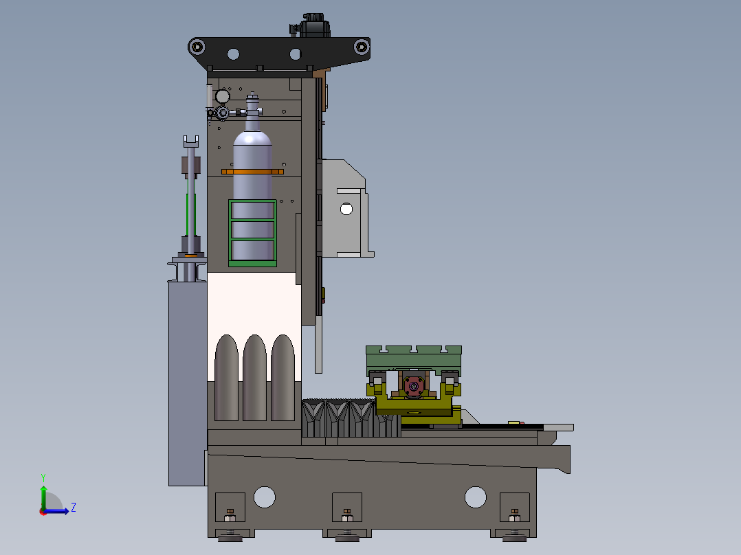 V65机床改造高精度机床sw16可编辑左视图