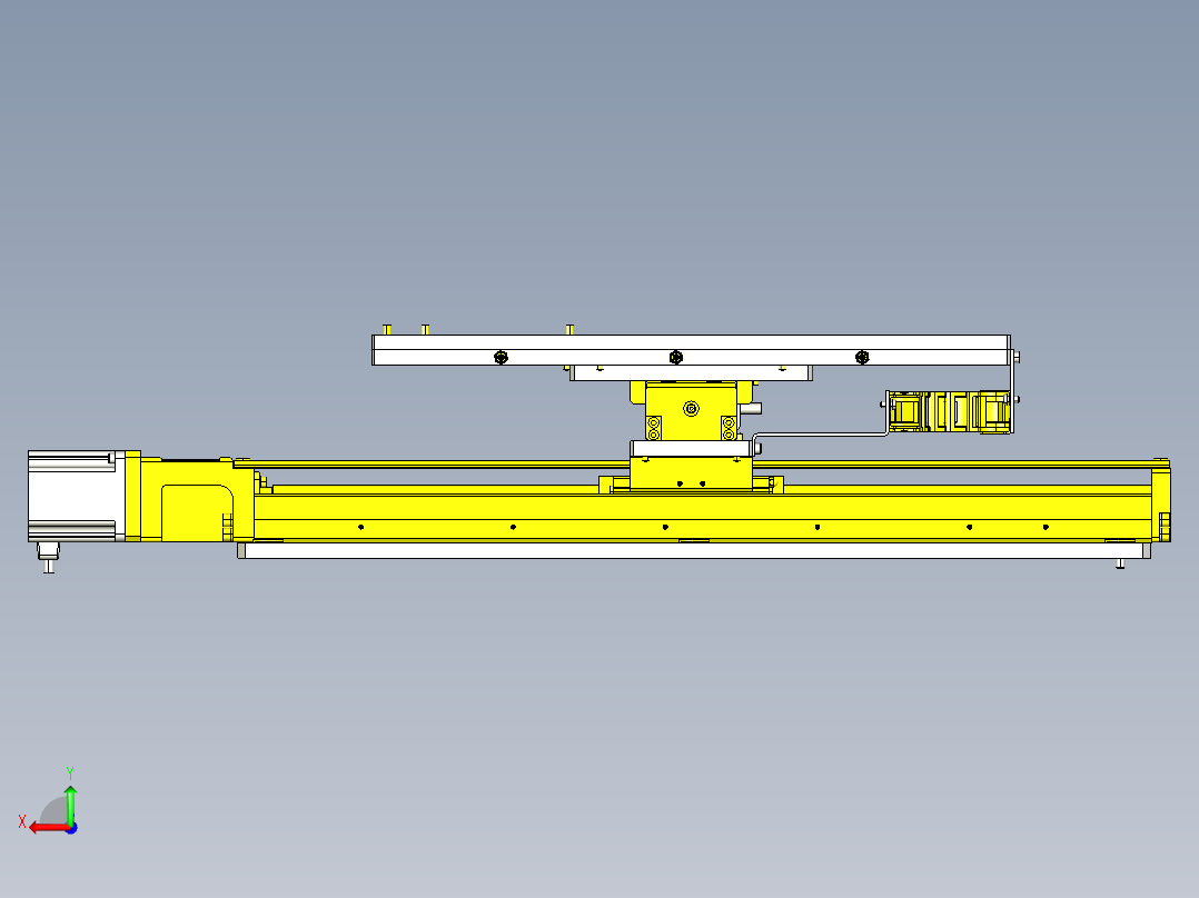 XY滑台后视图
