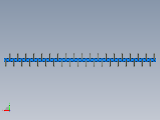 彩色公排针 100mil 2.54mm 系列-DS1022_blue_38p_100mil_Type_SMT_R1_rev1.0后视缩略图