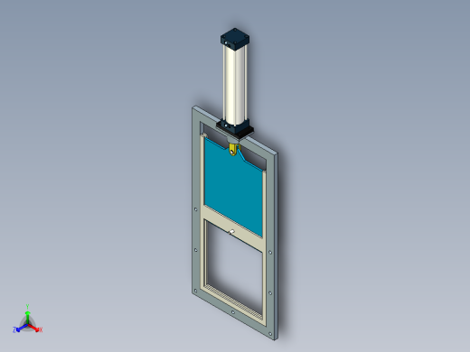超薄型单气缸插板阀