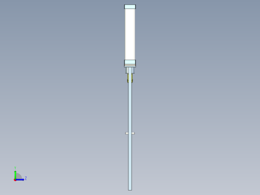 超薄型单气缸插板阀左视缩略图