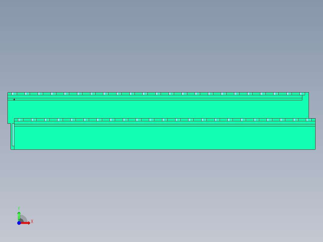 DEGSON 2EDG 系列 5.08mm 可插拔接线端子组-2EDGRT-5.08-46P-14-00AH前视图