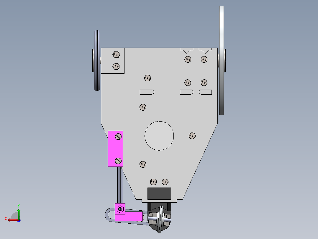 sw无碳小车模型(2)后视图
