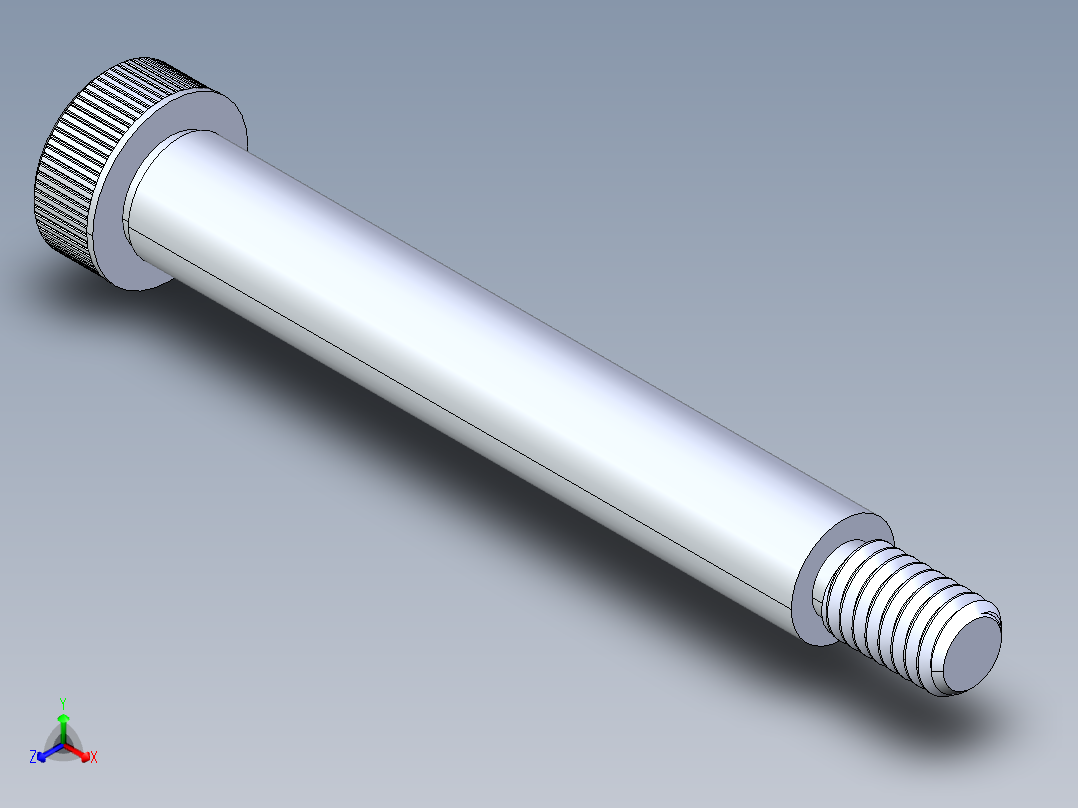 内六角螺螺栓-SB 0.375-16 x3.25主视图