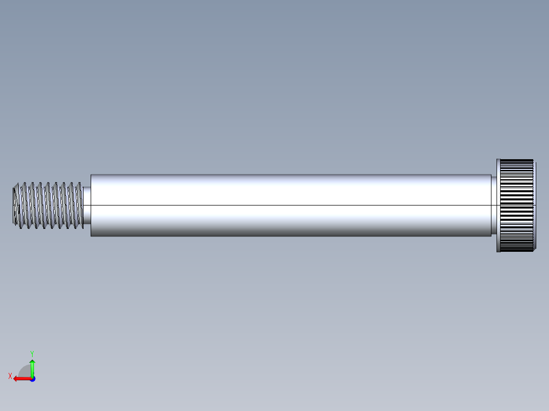 内六角螺螺栓-SB 0.375-16 x3.25后视图