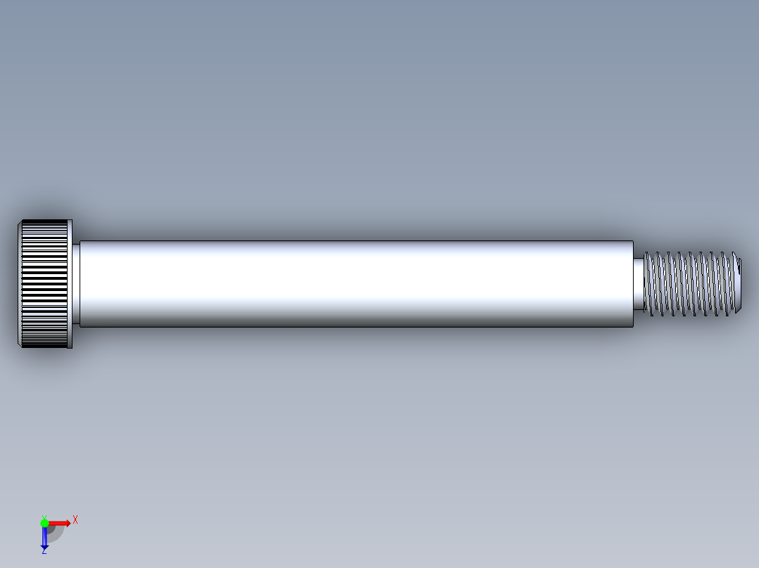 内六角螺螺栓-SB 0.375-16 x3.25俯视图