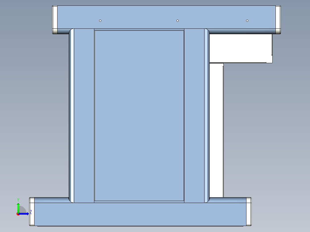 学生实验桌总图左视图