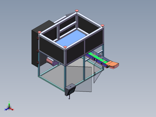 零食给袋式包装机3D模型图纸 机械设计参考资料设计素材正等轴测缩略图