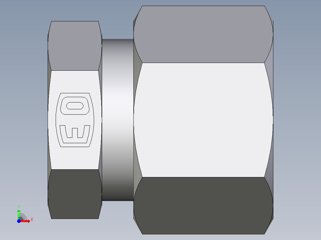 卡套式工业通用硬管接头EO_Blanking_plug_for_tube_ends_ROV12LCF前视图