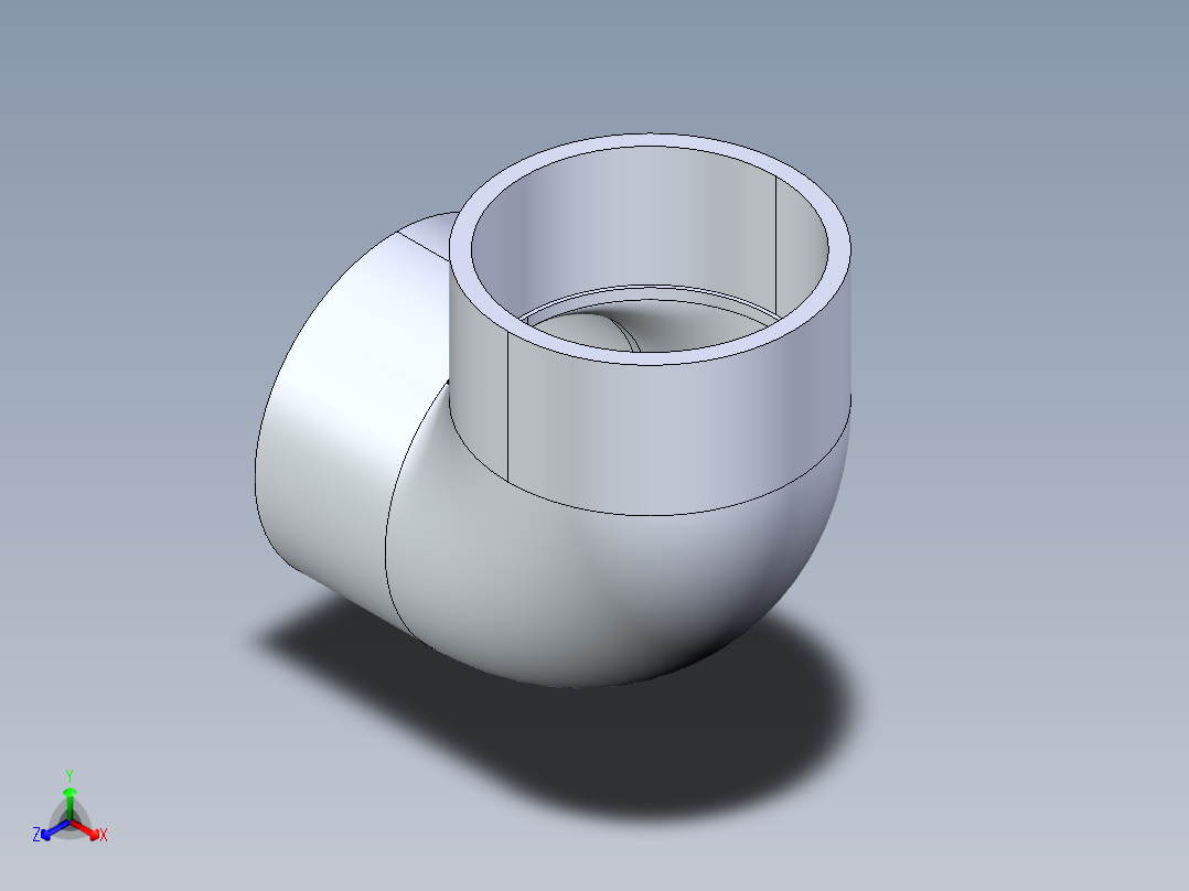 CPVC管件05-Sch80_90Elbow_SxS_9806-080 _8in主视图