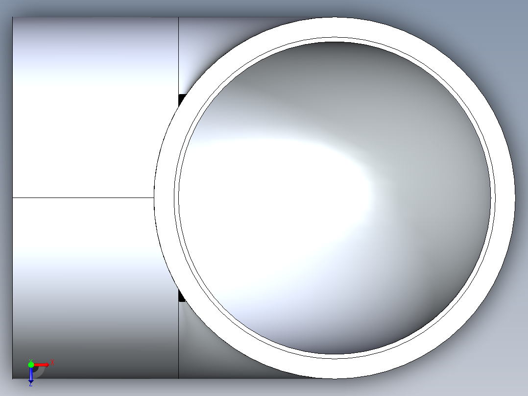 CPVC管件05-Sch80_90Elbow_SxS_9806-080 _8in俯视图