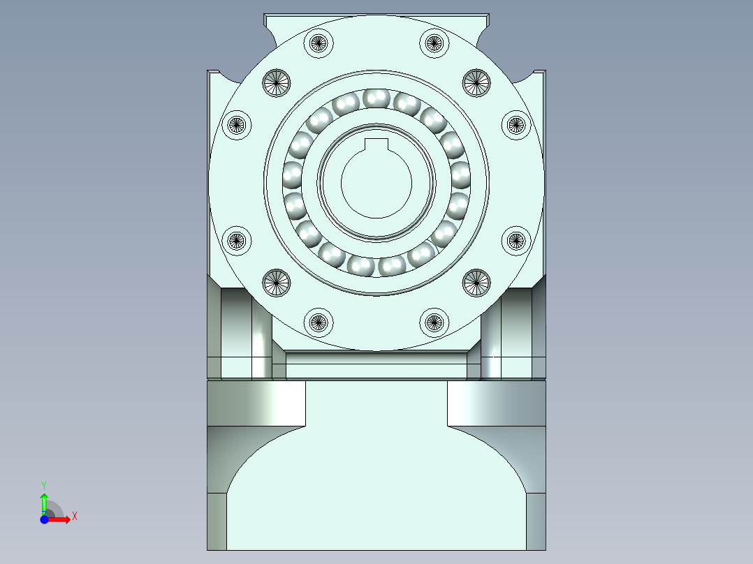 直齿孔ZPLE120-L3 22-110-145-M8.stp前视图