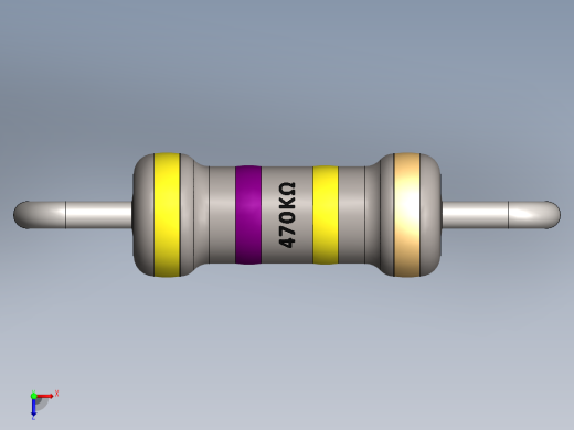 电容器 二极管 电阻器-Resistor 470K Ohm