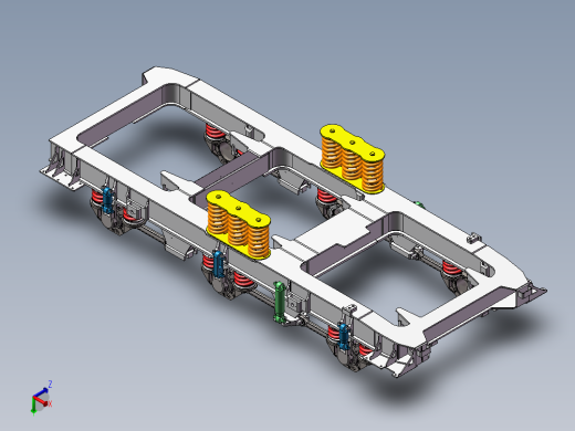 HXD3构架轴箱一二系悬挂