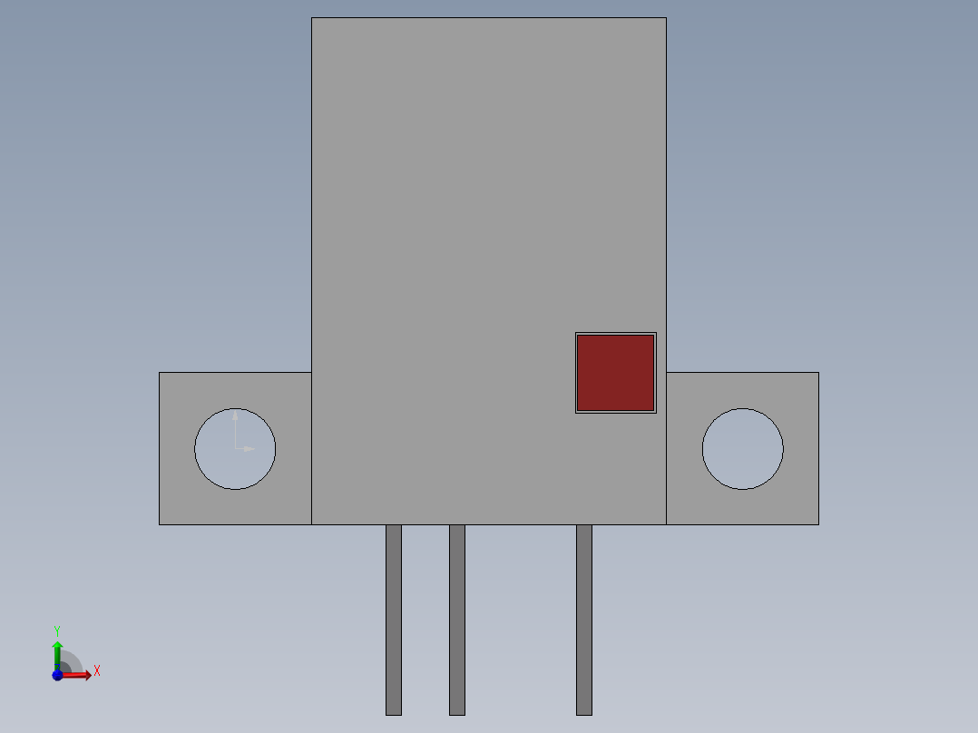 光电开关-EE-SPY302（配接线端子）前视图
