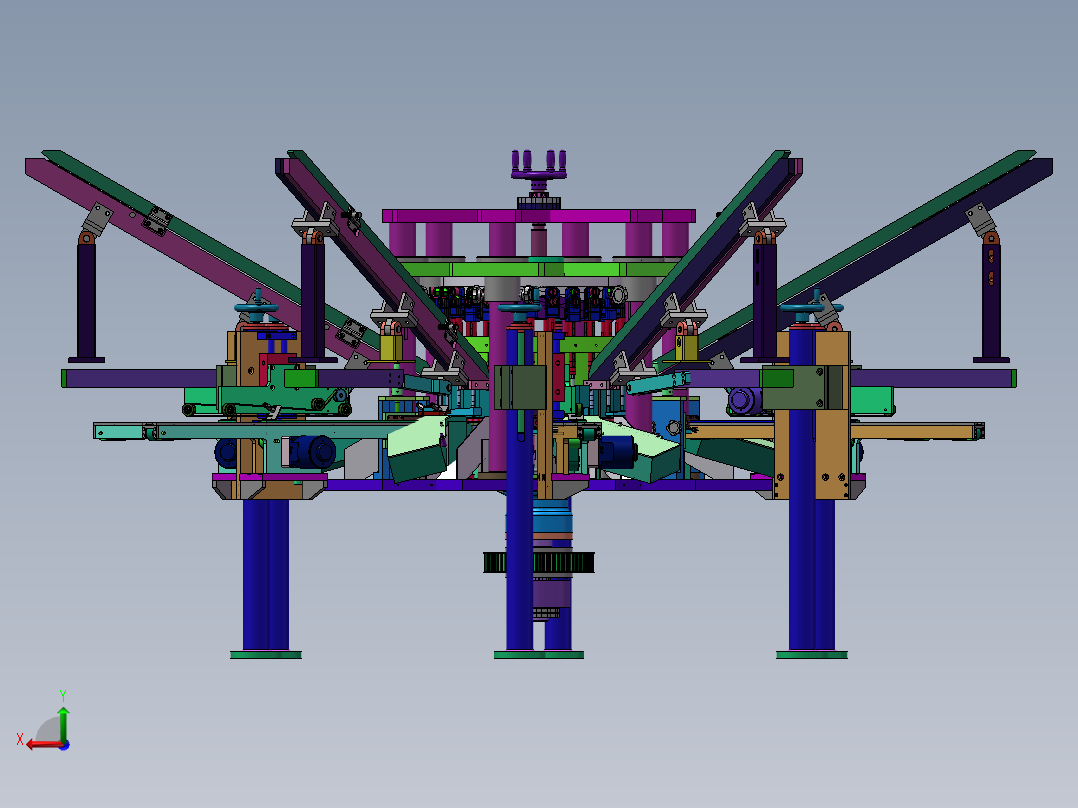 机械章鱼怪后视图