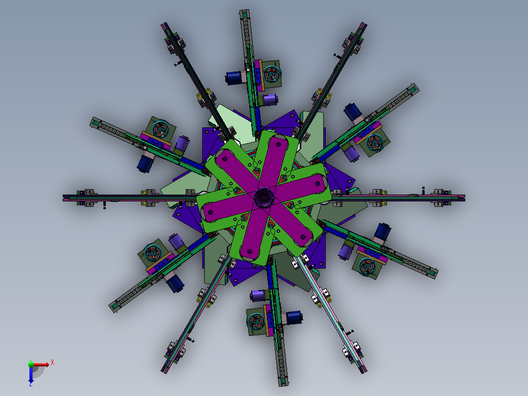 机械章鱼怪俯视图