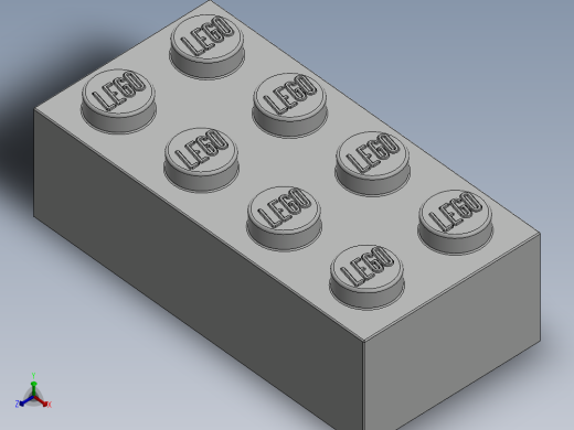 乐高套装 4421基本积木-300101 White Brick 2 x 4.SLDPRT