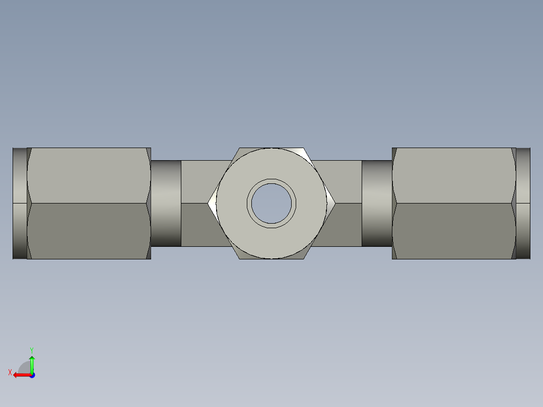 卡套式工业通用硬管接头4_kbu-s后视图