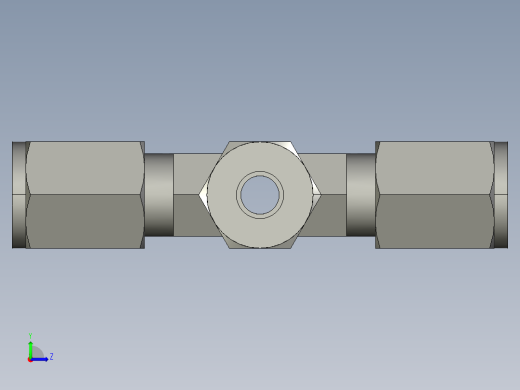 卡套式工业通用硬管接头4_kbu-s左视缩略图
