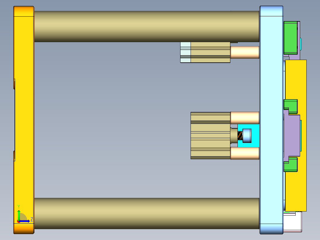 VT306-笔记本CNC工装夹具三维模型CNC1-20150323左视图