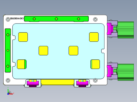 REACHER-A-笔记本CNC工装夹具三维模型cnc1-0911前视缩略图