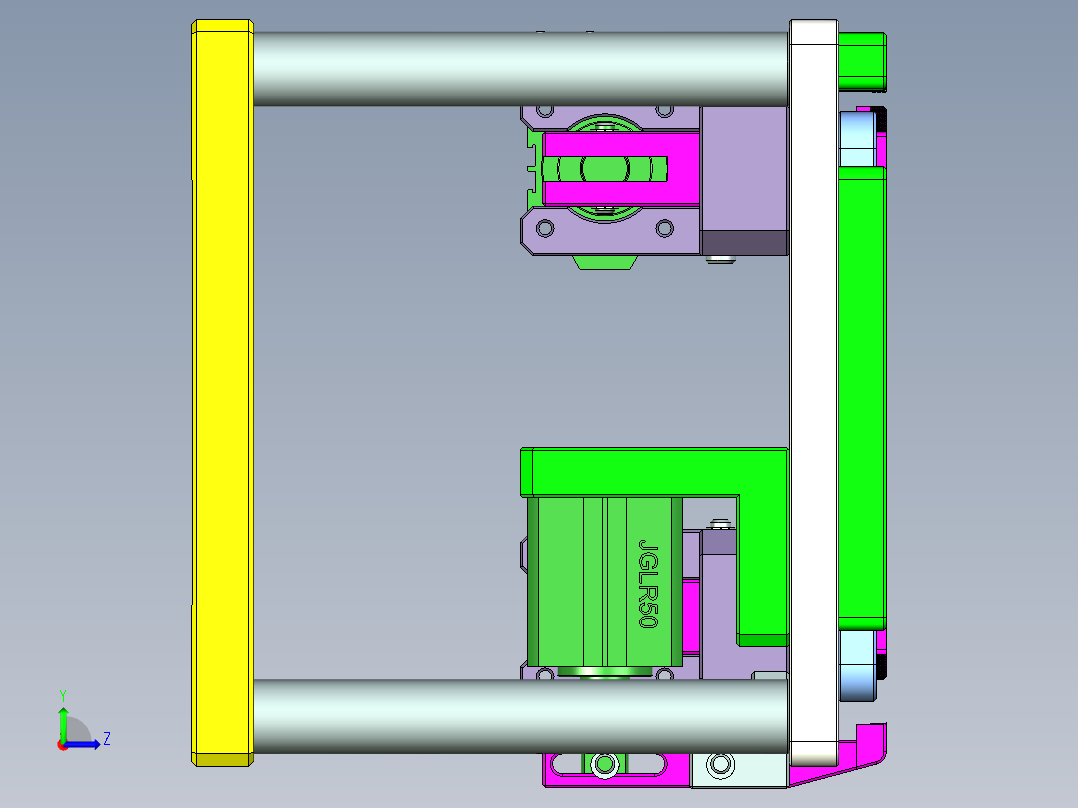 REACHER-A-笔记本CNC工装夹具三维模型cnc1-0911左视图