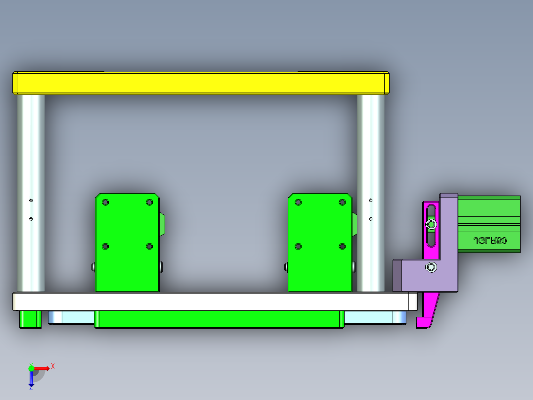 REACHER-A-笔记本CNC工装夹具三维模型cnc1-0911俯视图