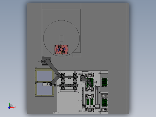 机器人上料，注塑成型sw18可编辑前视缩略图
