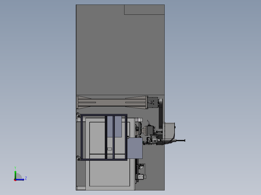 机器人上料，注塑成型sw18可编辑左视图