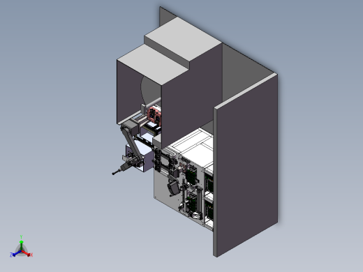 机器人上料，注塑成型sw18可编辑正等轴测缩略图