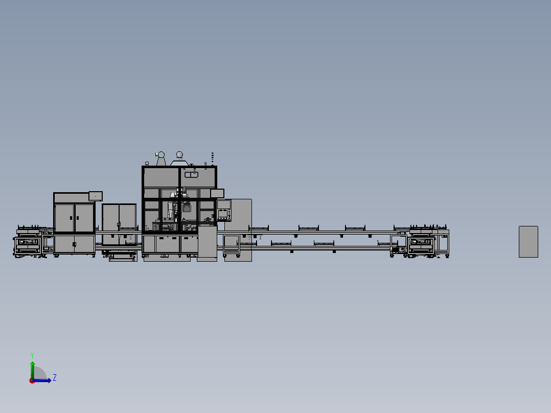 新能源锂电池模组巴片激光焊接sw21左视图
