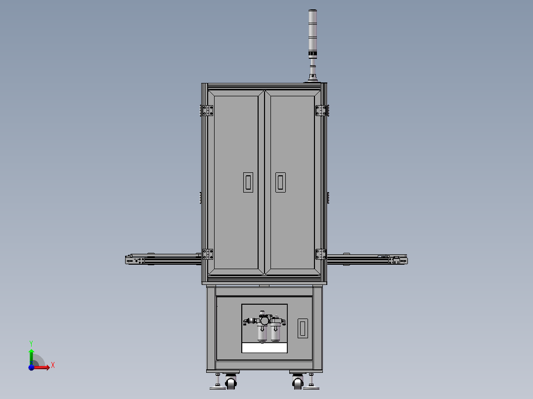 自动贴E型定位胶纸机sw18前视图