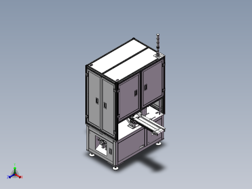自动贴E型定位胶纸机sw18正等轴测缩略图