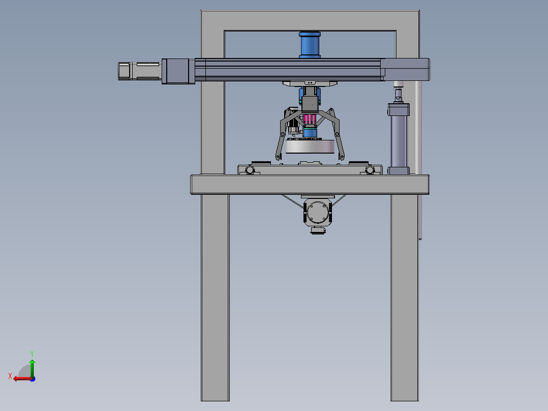 风扇盒压制机sw23后视图