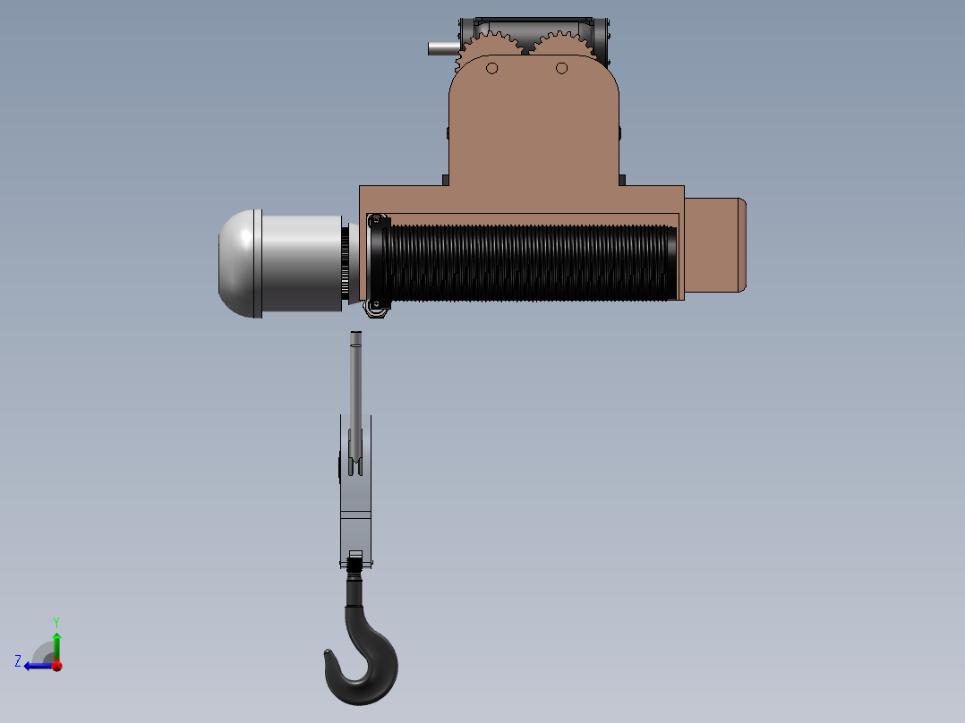 电动葫芦三维客户客户右视图
