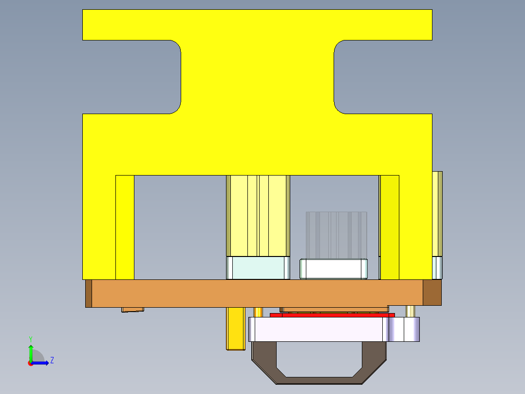 X521-C笔记本CNC工装夹具三维模型-CNC3-191106左视图