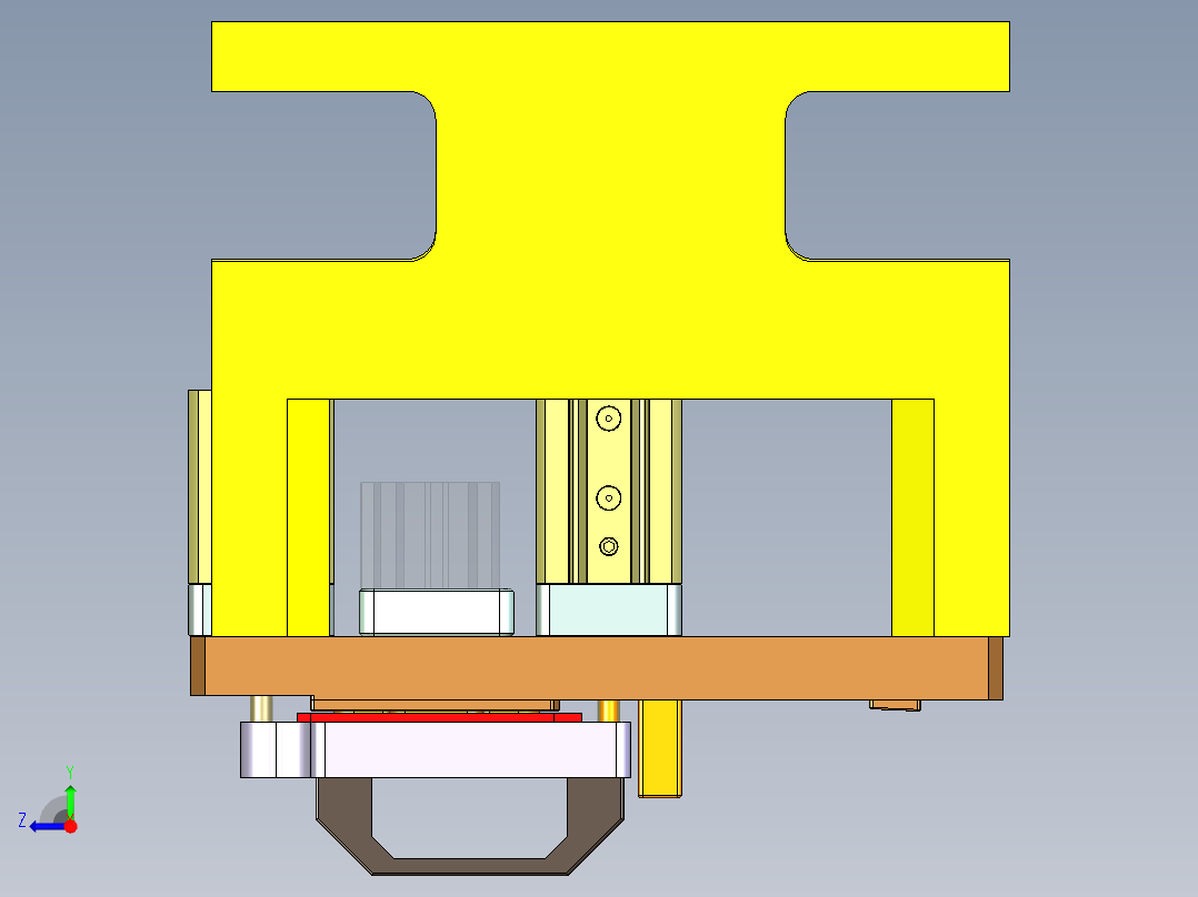 X521-C笔记本CNC工装夹具三维模型-CNC3-191106右视图