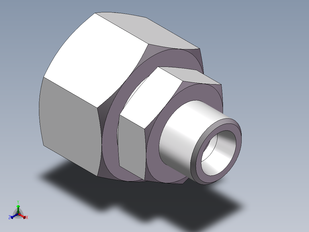 直通变径接头、2D-18-30主视图