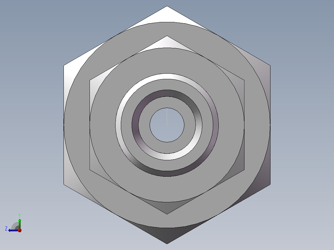 直通变径接头、2D-18-30右视图
